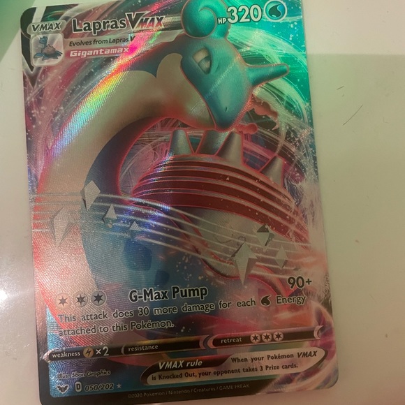 Lapras VMAX 10/10 - Picture 3 of 3